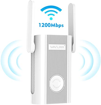 WAVLINK AC1200 Dual Band WiFi Range Extender/WiFi Repeater/ WiFi Booster/Extend Internet Signal Range with 1 Ethernet Port/Intelligent Signal Light, Work with Any Router