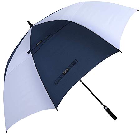 G4Free 54/62/68 Inch Automatic Open Golf Umbrella Extra Large Oversize Double Canopy Vented Windproof Waterproof Stick Umbrellas