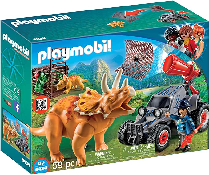 PLAYMOBIL Enemy Quad with Triceratops Building Set