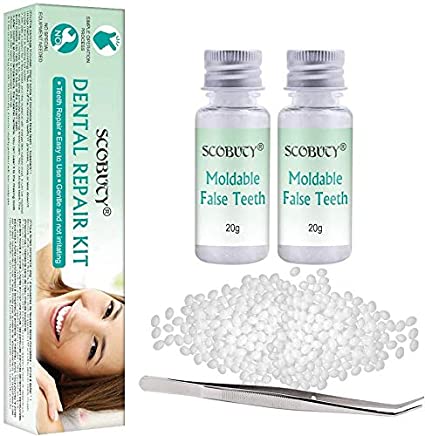 Tooth Filling Repair Kit,Temporary Tooth Filling,Dental Repair Kit,Instant Fit Temporary Moldable False Teeth for Fixing Filling Missing Broken Tooth