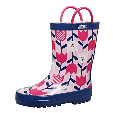 Natural Rubber Rain Boots Toddler Boys Girls Kids