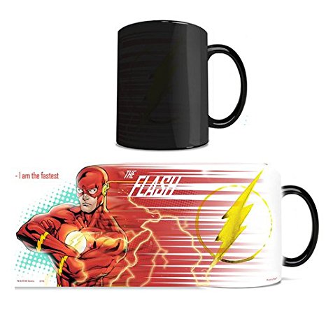 Morphing Mugs DC Comics Justice League (Flash) Ceramic Mug, Black