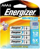 Energizer Advanced Lithium Batteries AAA Size 8-Count