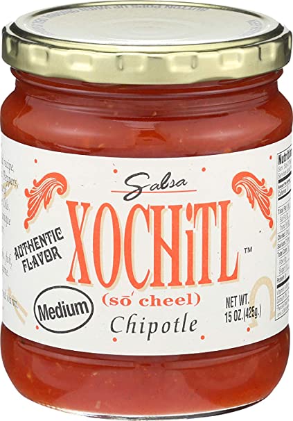 Xochitl Chipotle Salsa - Medium - All Natural & No Artificial Preservatives - 15 oz (2 Pack)