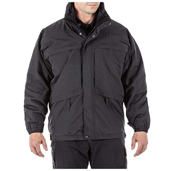 5.11 Tactical Men's 3-in-1 Waterproof Work Parka, Insulated, TacTec System Compatible, Style 48001