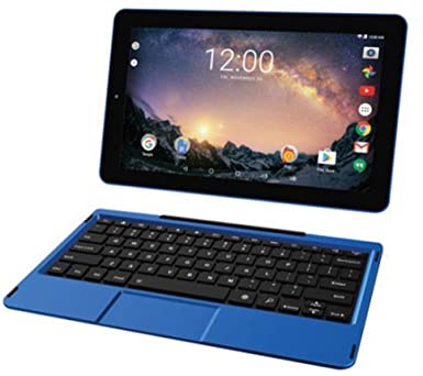 2018 Premium High Performance RCA Galileo Pro 11.5" Touchscreen Tablet Computer with Detachable Keyboard, Intel Quad-Core Processor 1GB Memory 32GB SSD Webcam WiFi Bluetooth Android 6.0, Blue