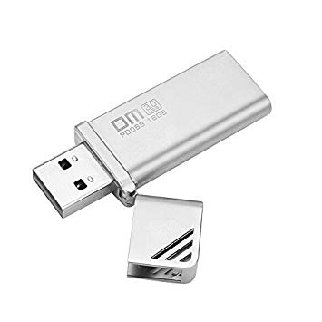 Flash Drive, Moreslan 16G USB 3.0 Memory Stick Aluminum Pen Drive High Speed Card Reader for Computers Mac Books Tablets - Silver