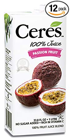 Ceres 100% Fruit Juice Blend, Passion Fruit, 33.8 Ounce (Pack of 12)