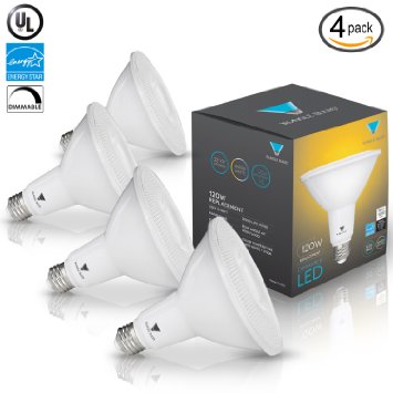 Triangle Bulbs Pack Of 4 15-Watt 120-Watt PAR38 LED Flood Light Bulb Dimmable UL Listed Energy star certified