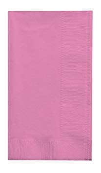 Creative Converting 50-Count Touch of Color Paper Dinner Napkins, Candy Pink