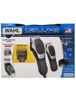 Wahl Deluxe Haircutting & Touch-Up All-In-One Kit with Premium Storage Case