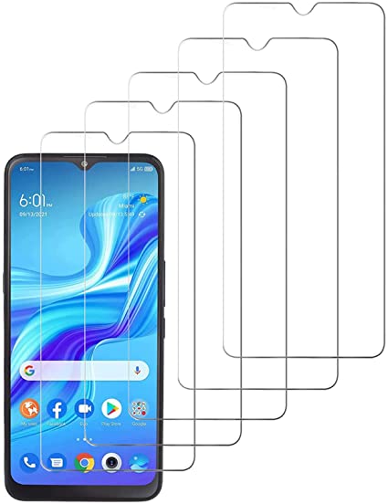 [5 Pack] DAMONDY for Visible Midnight WTVIS01 Screen Protector,Scratch Resistant Bubble Free Anti-Fingerprints HD Clear,Case Friendly,Tempered Glass Film for Visible Midnight WTVIS01