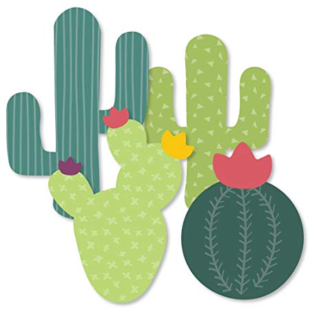 Prickly Cactus Party - Cactus Decorations DIY Fiesta Party Essentials - Set of 20