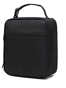 Premium Insulated Lunch Box | Soft Leakproof School Lunch Bag for Boys, Kids | Durable Reusable Work Lunch Bag for Men, Adults, Youth (Black)