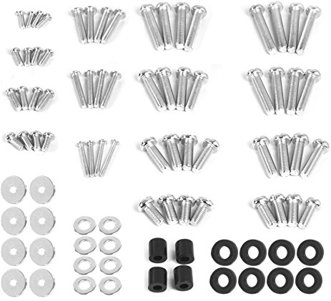 VIVO Universal TV and Monitor Mounting VESA Hardware Kit Set includes M4 M5 M6 M8 Screws, Washers, Spacers | Assortment Pack Fits Most Screens up to 80” (MOUNT-TVWARE)