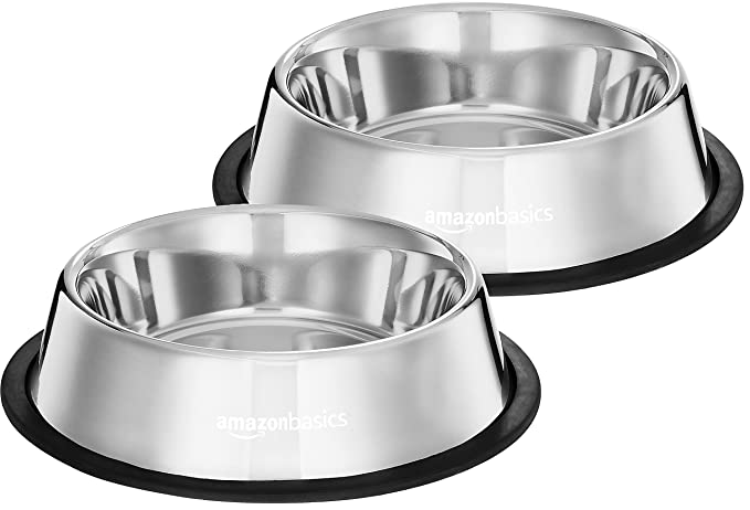 Amazon Basics Pet Feeding Bowl 700 ml (Set of 2)