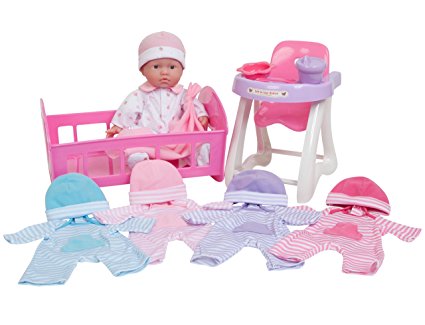 JC Toys La Baby Doll Set