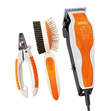 WAHL 09308-100 Nail Trimming Pet Groom Pro Clipper Kit, Orange/White