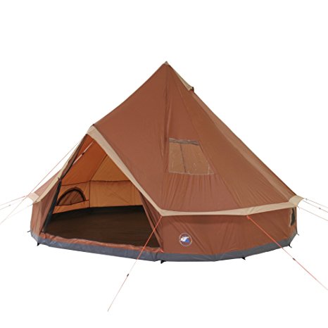 10T Mojave 400 - 8-person pyramid round tent with sewn in ground sheet, WS=5000 mm
