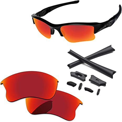 PapaViva Lenses Replacement & Rubber Kits for Oakley Flak Jacket XLJ