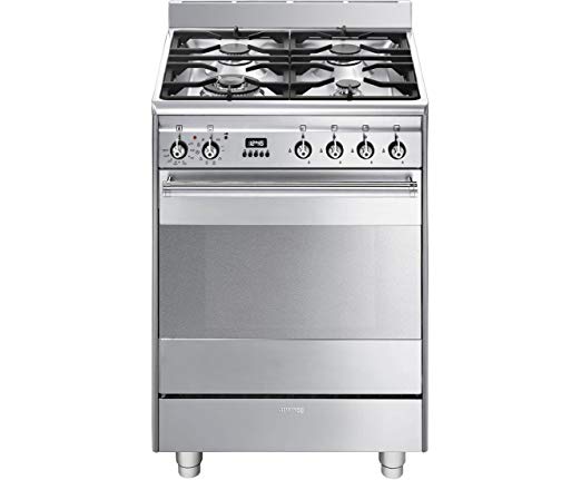 Smeg SUK61PX8 Concert Stainless Steel Pyrolytic 60cm Dual Fuel Cooker