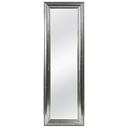 Better Rectangular 53.5-Inch x 17.5-Inch Over-the-Door Mirror in Silver Double Bead, Fits Doors With A Width Up To 1.875"