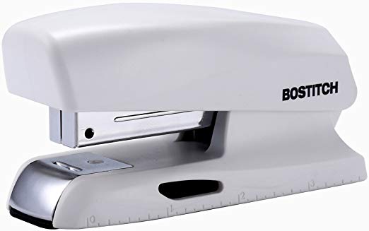 Bostitch 20 Sheet Stapler, Small Stapler Size, Fits into The Palm of Your Hand, White (KT-B150-WHITE)