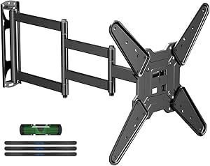 Suptek Corner TV Mount, 30 Inch Long Extension TV Mount with Swivel and Tilt for 23-60 Inch TVs, Long Arm Full Motion Wall Mount TV Bracket, Max VESA 400 x 400 mm, Up to 99lbs, A1M