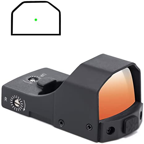 Pecawen Handgun Green Dot Sight Reflex Sight Compact Green Dot Sight with Picatinny Mount for Handgun