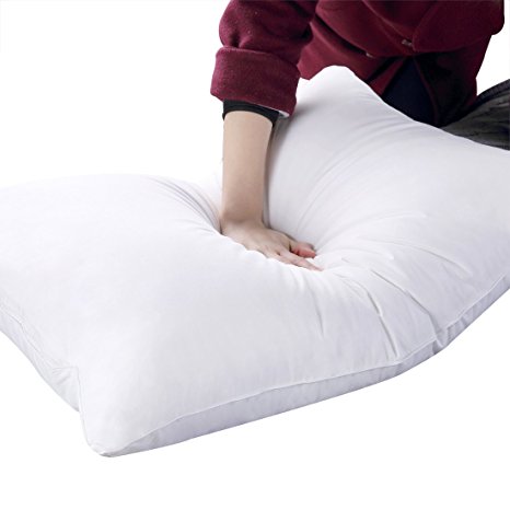 Bed pillow - Down Alternative Filling - 100% Cotton Fabric - A MUST HAVE! (Standard - Firm Density)