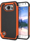Galaxy S6 Active Case Cimo Shockproof Case Heavy Duty Shock Absorbing Dual Layer Protection Cover for Samsung Galaxy S6 Active 2015 - Orange