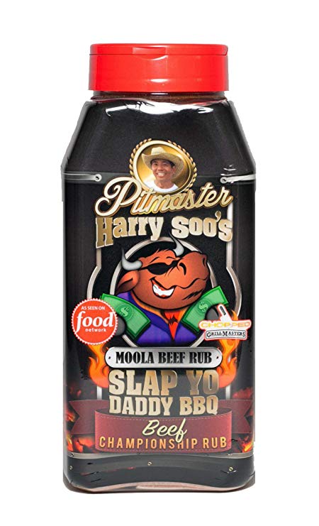 Slap Yo Daddy BBQ Rub - Championship BBQ Seasoning for Beef, Brisket, and Steak - No MSG, Gluten Free Barbecue Rub - Beef Moola, 26 Oz