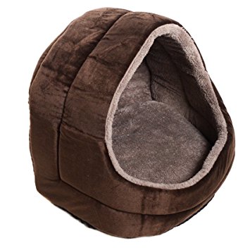 Milliard Premium Plush Pet Cave/Igloo, Extremely Comfortable Great for Cozy Pets