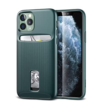 ESR Wallet Case for iPhone 11 Pro Max - Wallet Armor [Slim   Protective] Premium Credit Card Holder for iPhone 11 Pro Max - Green