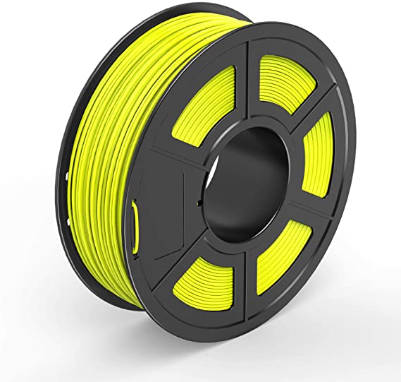 TECBEARS PLA 3D Printer Filament 1.75mm Yellow, Dimensional Accuracy  /- 0.02 mm, 1 Kg Spool, Pack of 1