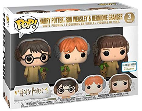 Funko Harry Potter, Ron Weasley & Hermoine Granger Herbology 3 Pack Barnes & Noble Exclusive POP