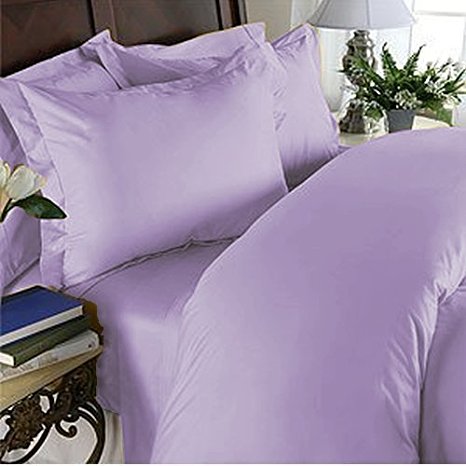 Elegant Comfort ® 1500 Thread Count Egyptian Quality WRINKLE & FADE RESISTANT ULTRA SOFT LUXURY 4 pcs Bed Sheet Set, Deep Pocket Up to 16" - QUEEN, Lilac