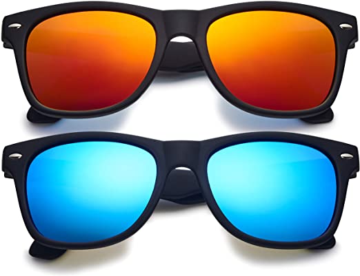 Kids Polarized Retro Sunglasses for Boys Girls Age 3-12 - Shatterproof UV Protection Toddler Children Sun Glasses