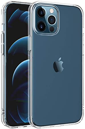 NEW'C Cover compatibile con iPhone 12 Pro Max (6.7 pollici) [ Ultra Trasparente Silicone Gel TPU Morbido ] Custodia Protettiva con Assorbimento di urti e Scratch