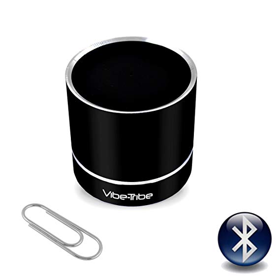 Vibe-Tribe - Troll Mini Black: The Ultracompact Vibration Speaker, 3 Watt, with Bluetooth and Hands Free.
