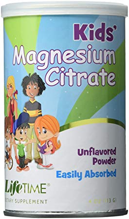 Lifetime Magnesium Citrate for Kids Fine Powder Can 200 Mg, 4 Fluid Ounce