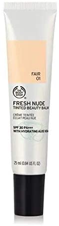 The Body Shop Fresh Nude BB Cream Fair 01 25ml - Tinted Beauty Balm with Hydrating Aloe Vera SPF or FPS 30 PA