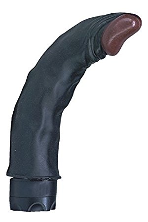 NMC Amara's Play Thing Realistic Flexible Vibrator, 7.5 inch - Black Flesh