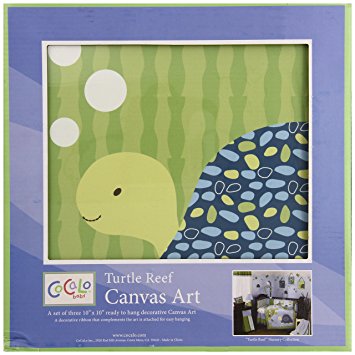 CoCaLo Turtle Reef 3 Piece Canvas Wall Art (Discontinued by Manufacturer)