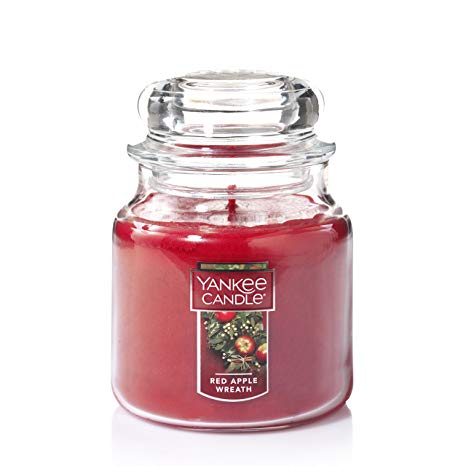 Yankee Candle Medium Jar Candle, Red Apple Wreath