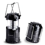 Divine LEDs Ultra Bright LED Lantern for Hiking Camping Emergencies Hurricanes Outages Storms - Multi Purpose - Black