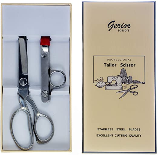 8" Fabric Scissors Dressmaker's Shears for Cutting Fabric - Stainless Steel Tailor Scissors Set With Thread Nipper