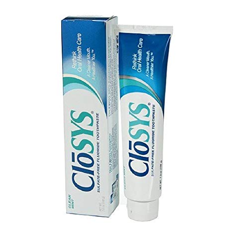 Closys Sulfate Free Fluoride Toothpaste Clean Mint 7 oz(Pack of 2)