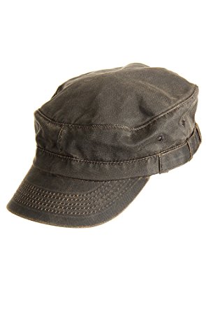 Weathered Cotton Military Cadet Cap