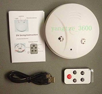 4GB Smoke Detector Hidden Spy Camera DVR with motion detection